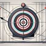 A digital dartboard with arrows hitting the bullseye