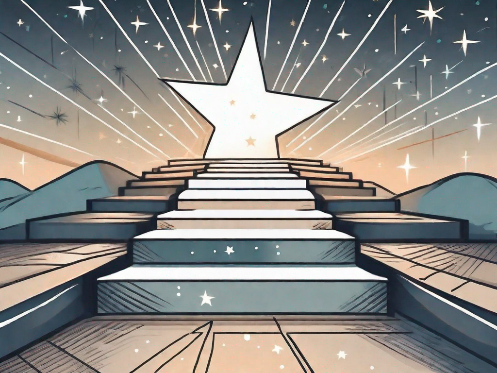 A symbolic pathway leading to a shining star