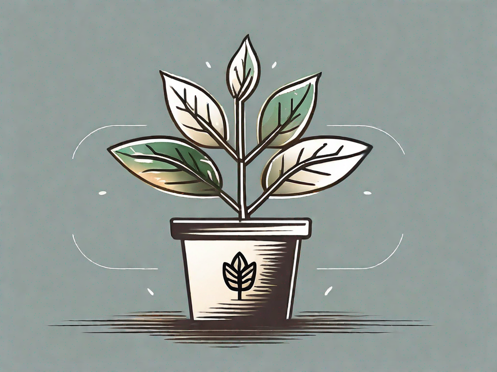 A symbolic representation of an ecommerce brand as a growing plant