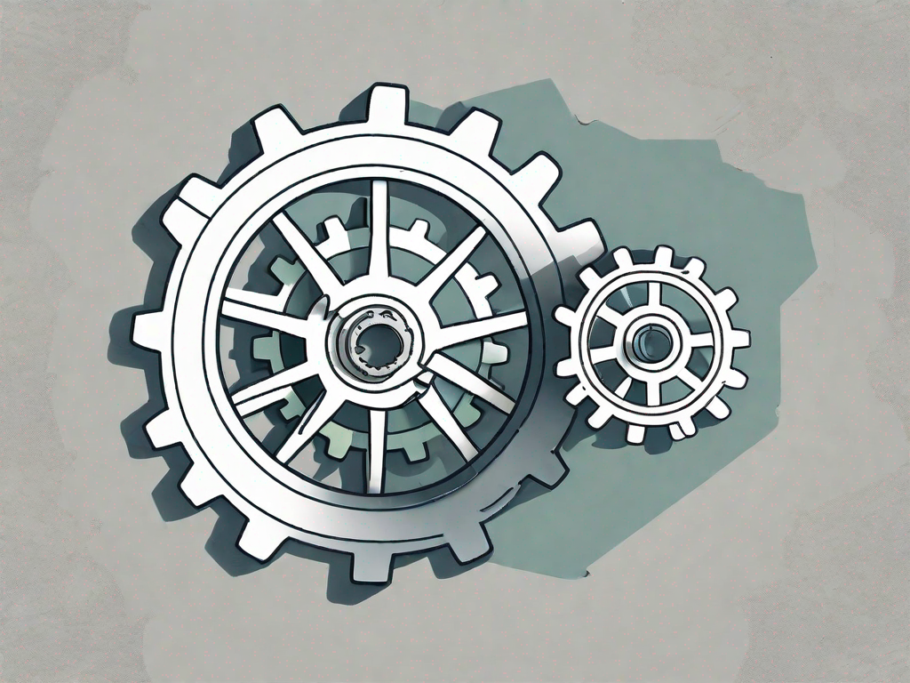 Two interconnected gears