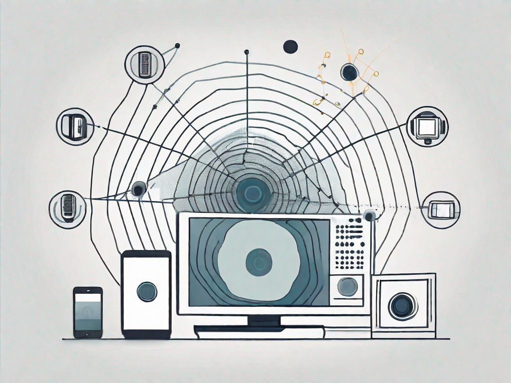 Various communication channels like a tv