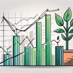 A powerful magnet attracting various symbols of growth such as a rising graph