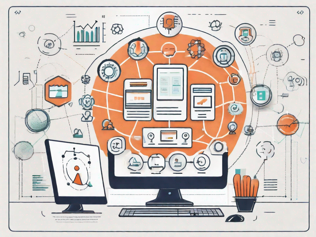 A computer screen displaying various hubspot crm tools and features