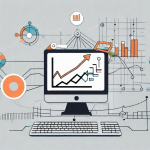 A symbolic representation of a sales graph showing significant growth