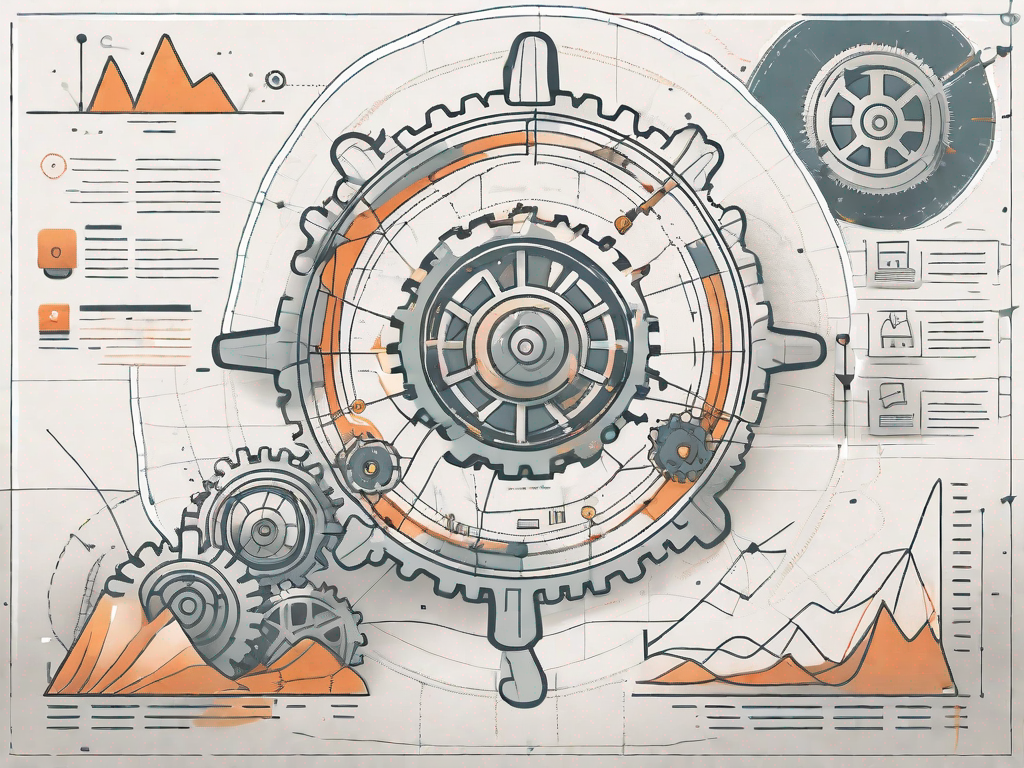 A symbolic representation of the hubspot crm platform as a navigational map or landscape