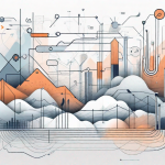 A detailed and engaging digital landscape featuring various abstract elements that symbolize the different features and functionalities of the hubspot crm platform