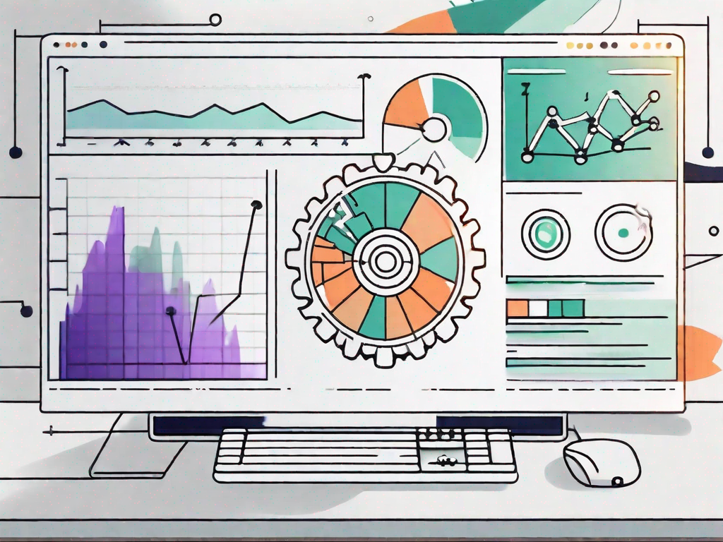 A computer screen showing a dashboard with different graphs and charts