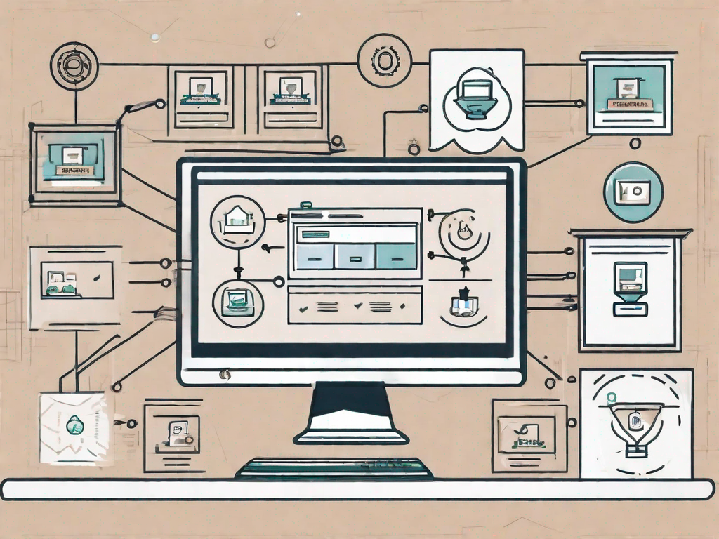 A computer screen displaying a setup process with various affiliate marketing icons