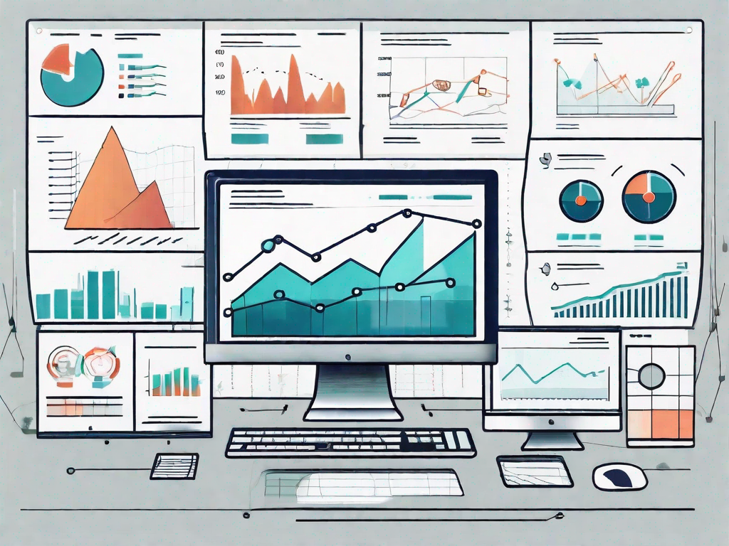 A computer screen displaying various graphs and charts