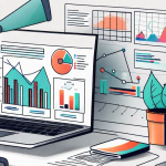 A computer screen displaying various digital marketing tools and graphs