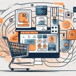 A digital shopping cart filled with various consumer products