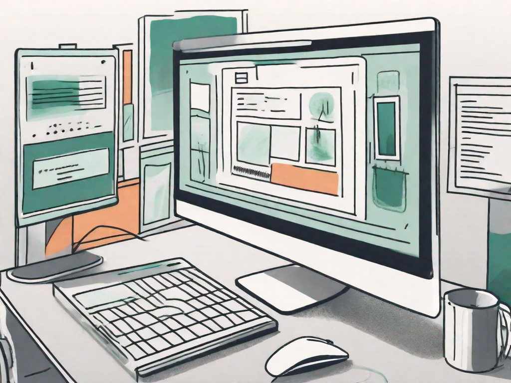 A computer screen displaying a setup process with various tabs like 'create'