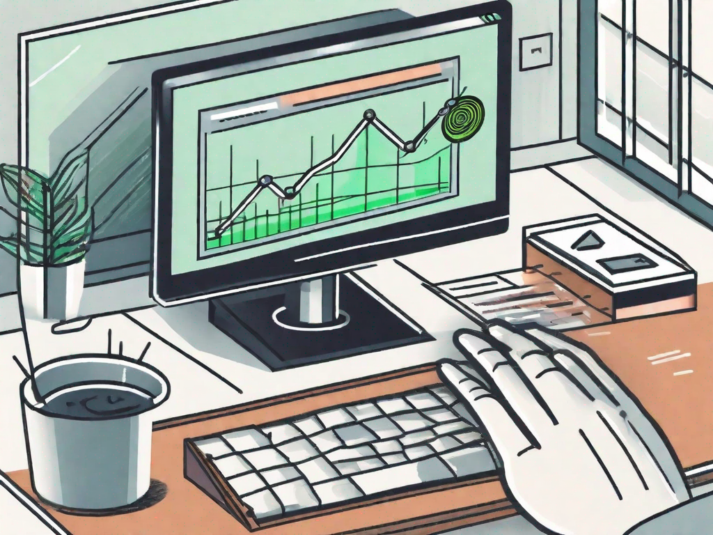 A computer screen displaying a chart of increasing leads