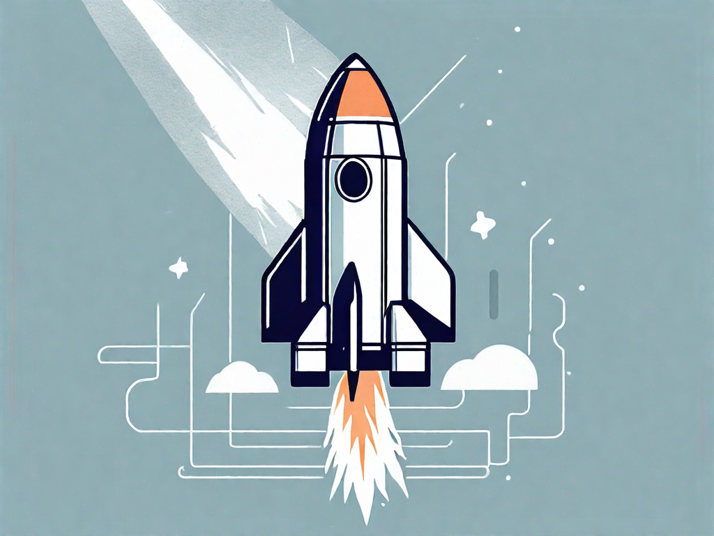 A rocket representing an affiliate offer being launched on a digital platform