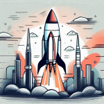 A rocket symbolizing an affiliate offer