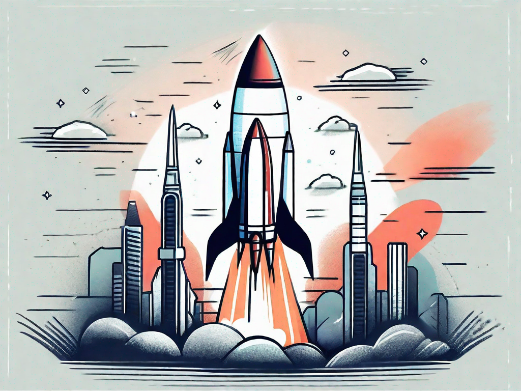 A rocket symbolizing an affiliate offer